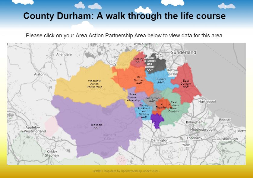 Area Action Partnership Life Course Map Graphic