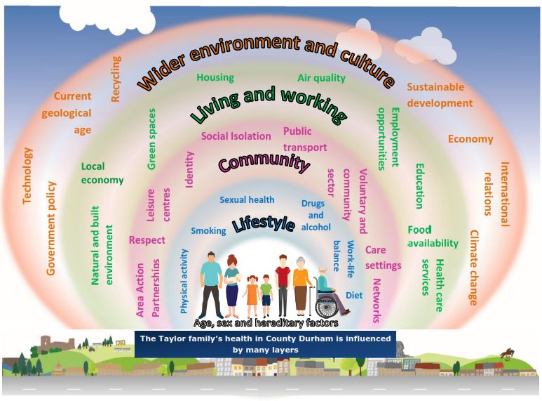 Wider Determinants of Health in County Durham Infographic