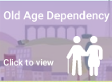 Icon showing old age dependency.
